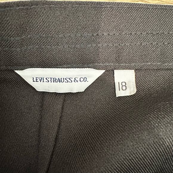 Levi's Vintage 80s High Rise Bend Over Straight Leg Pant Black 18 - Picture 3 of 9